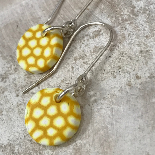 Pendientes colgantes hechos a mano en PLATA DE LEY 925 “Blooming Marvellous” de Stephanie Fraselle - Diseño de joyería artesanal