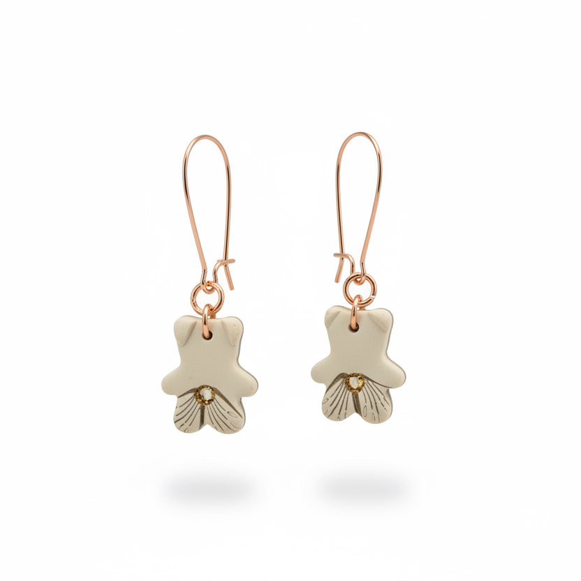 Cappuccino | Teddy Bear Earrings