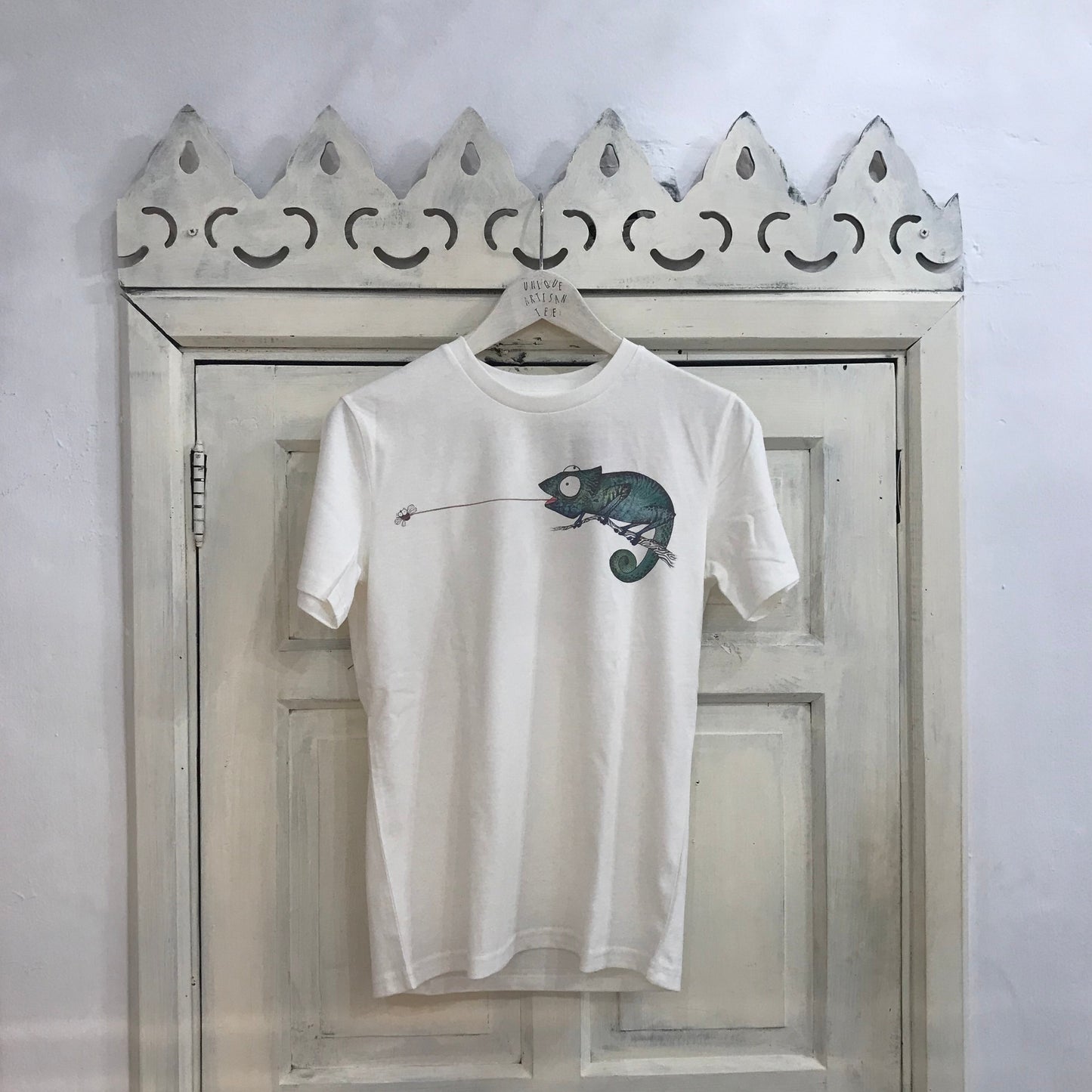Unisex-T-Shirt „Chameleon“ aus Bio-Baumwolle