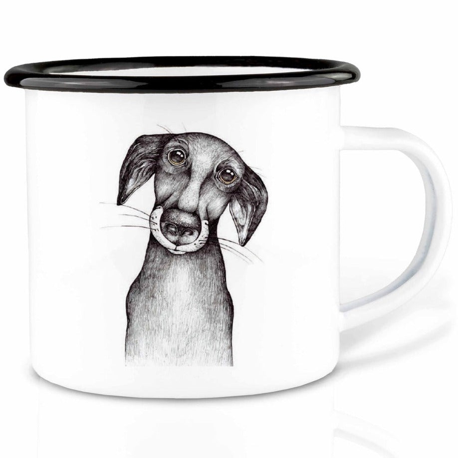Enamel cup - Dog devotion