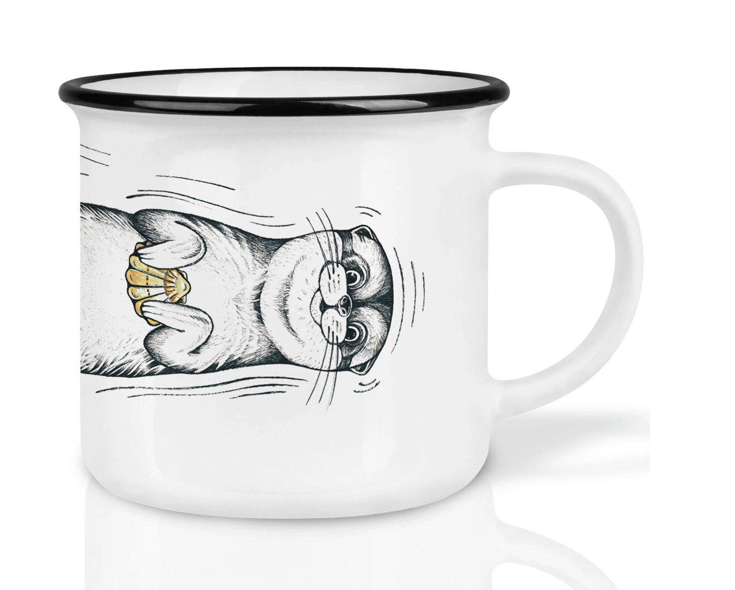 High quality ceramic mug- Otter loves his Mussels