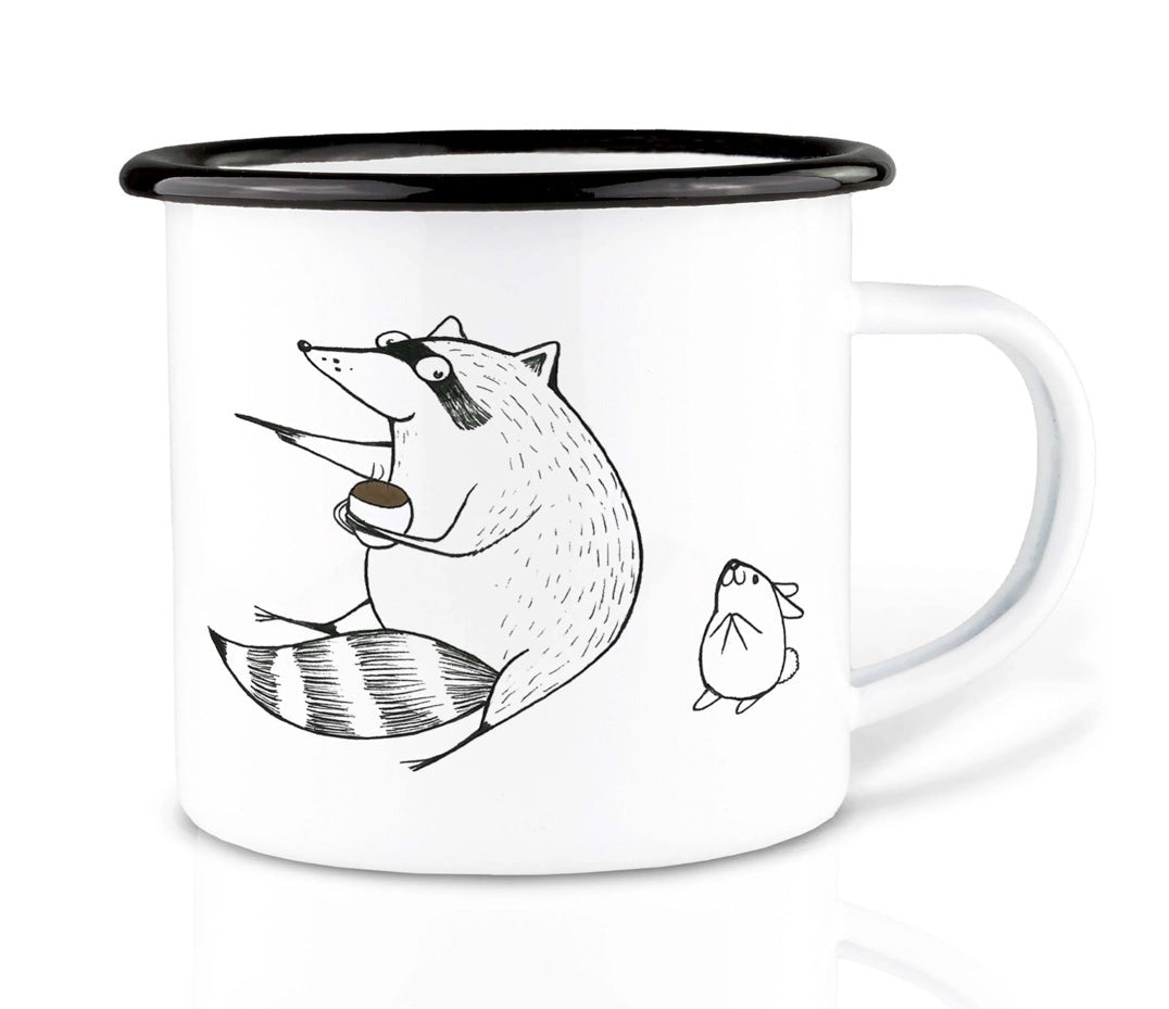 Enamel cup - Coffee time