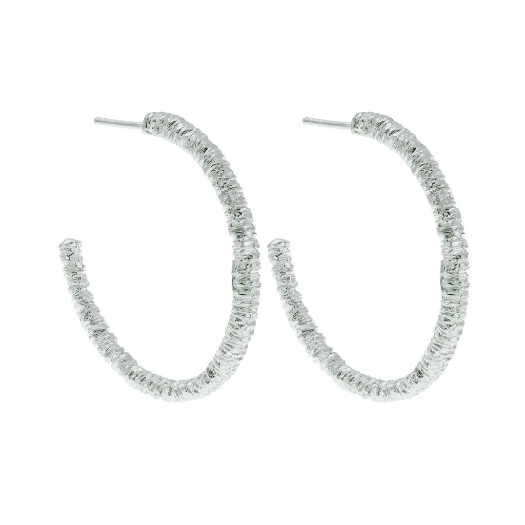 Marrakech Silver Hoops