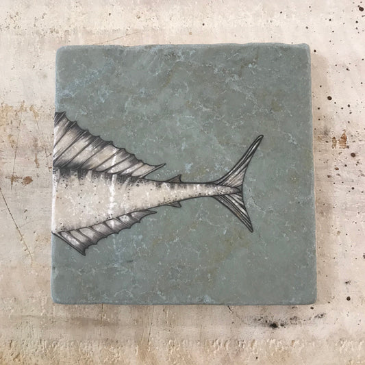 Azulejo artístico de piedra natural “Swordfish 2”