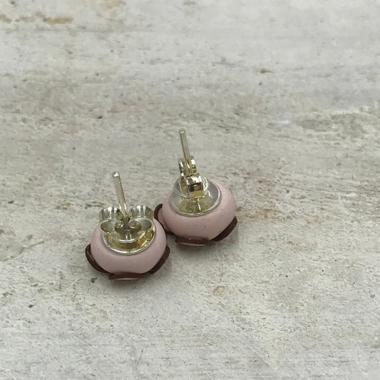 925 STERLING SILVER Swarovski Flower EARRING STUDS - handmade - Swarovski crystals - by Stephanie Fraselle - Artisan Jewellery Design