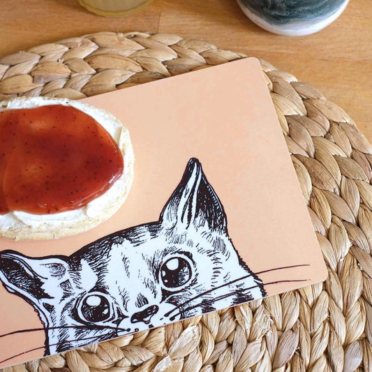 Wooden Breakfast Board-Imma the Cat