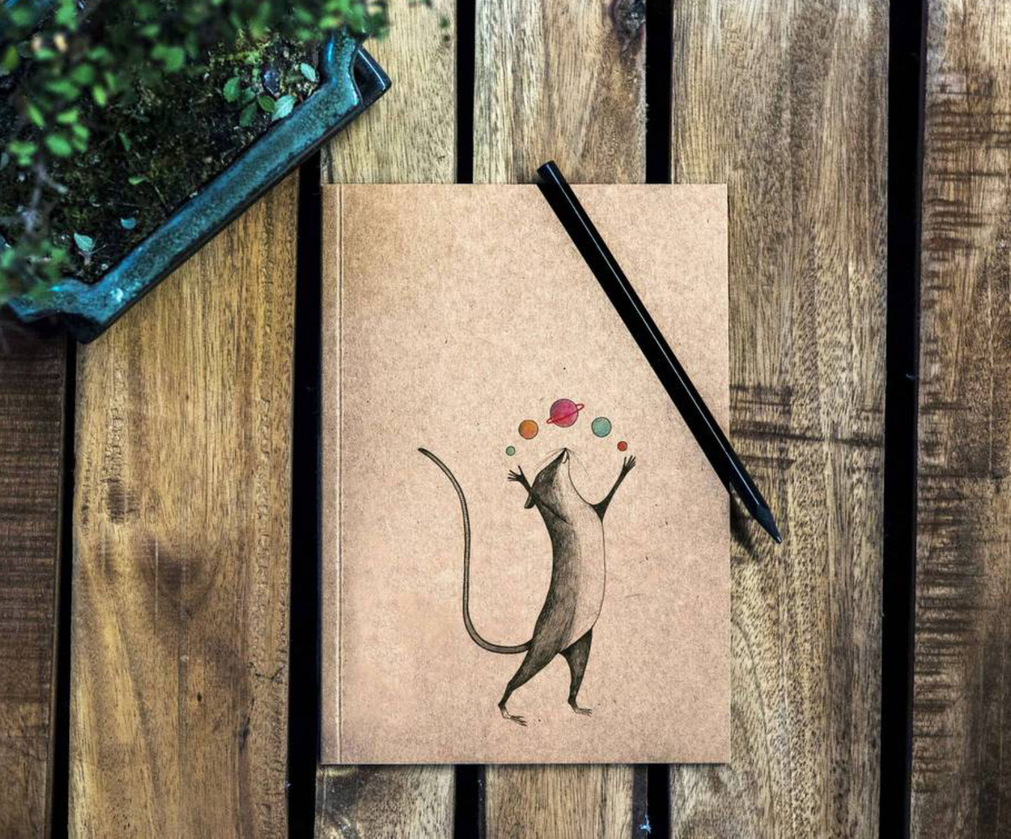 Notebook - Planet mouse - RECYCLED PAPER