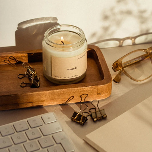 Woods Aroma Candle - All-Natural Scented Artisan candle - 100ML