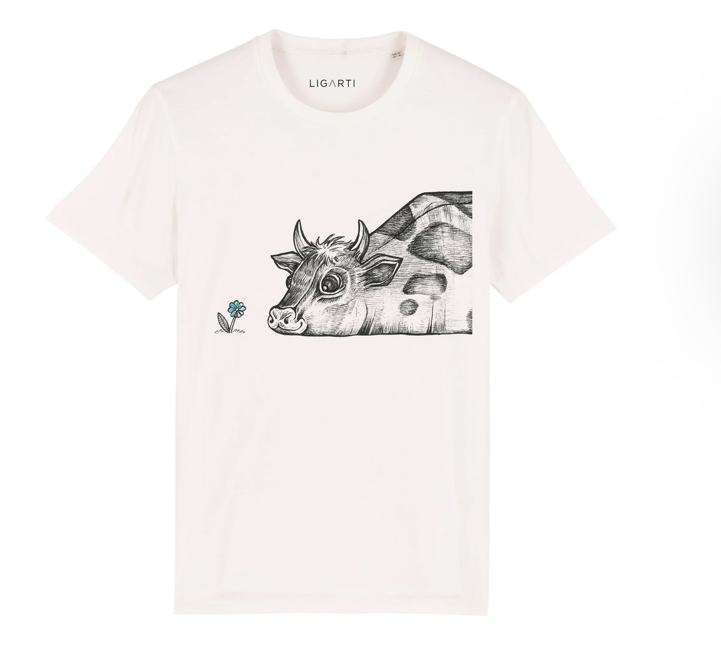 Best Organic Super Soft Cotton - unisex T-shirt “Rita the cow ”