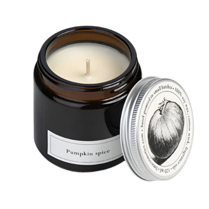 Pumpkin spice soy wax ARTISAN natural candle -hand poured in small batches