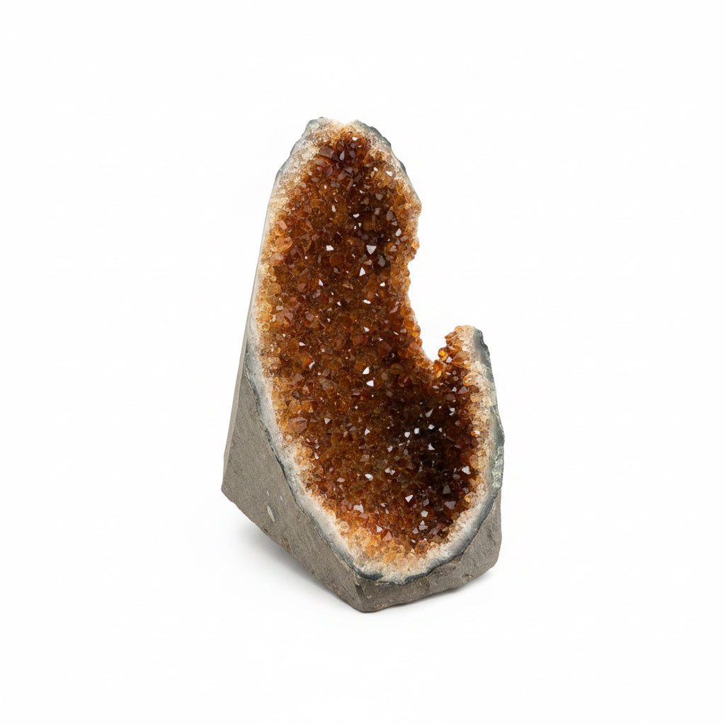 555G Natural Citrine Cathedral Geode