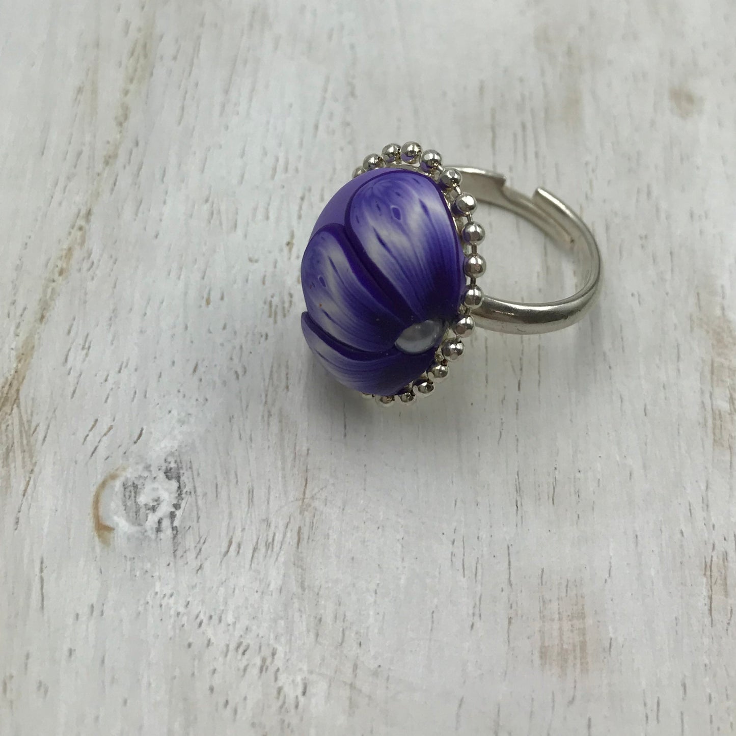 “ Nerea” Sterling Silver 925 Oval adjustable ring by Stephanie Fraselle - Artisan Jewellery Design