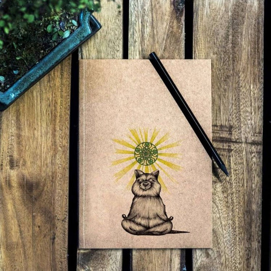 Notebook - Yoga Bear - RECYCLED PAPER