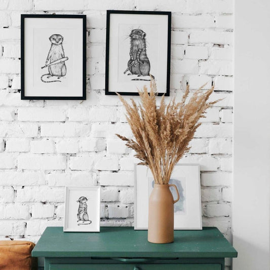 Premium Art Print - Tony the Knife Meerkat