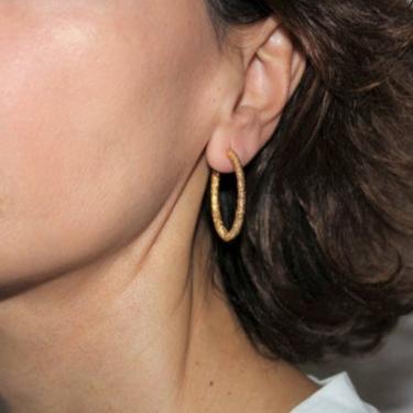 Marrakech Large Hoops 18kt Gold plated silver
