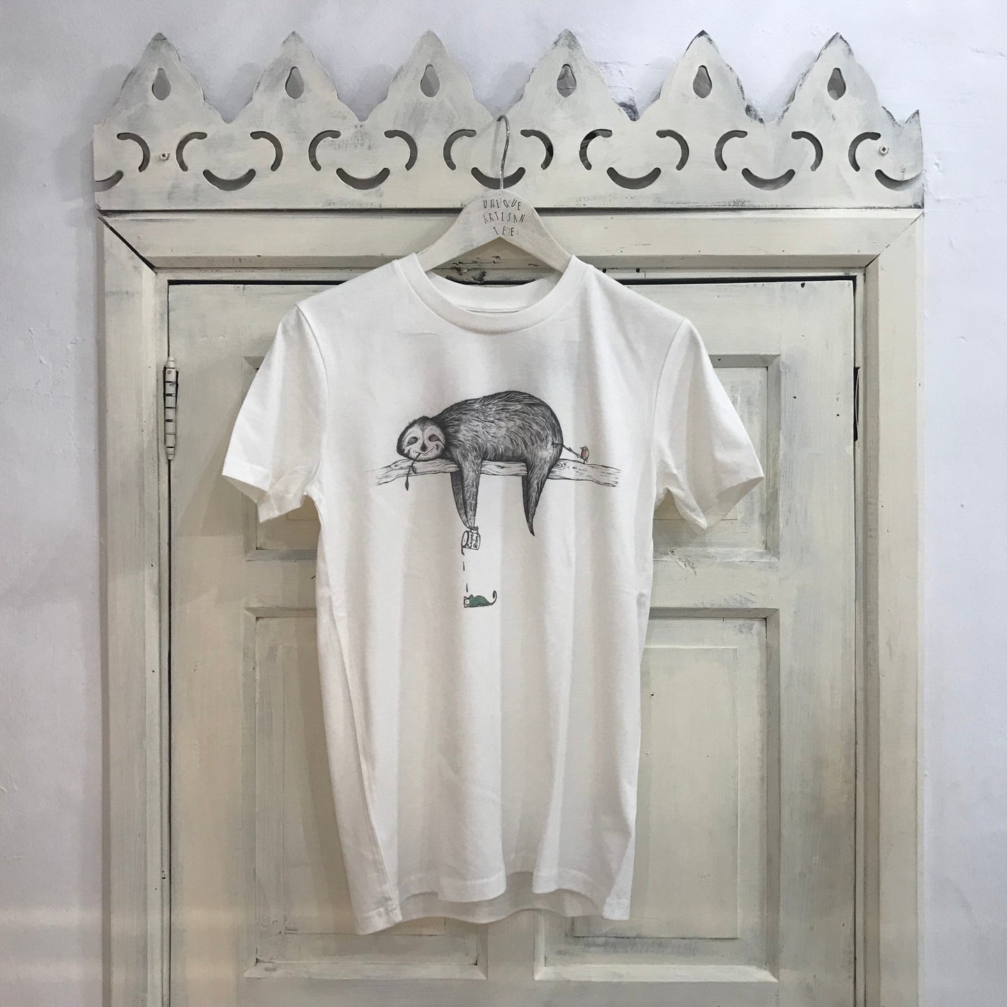 Best Organic Super Soft Cotton unisex T-shirt “Uber chilled Sloth”