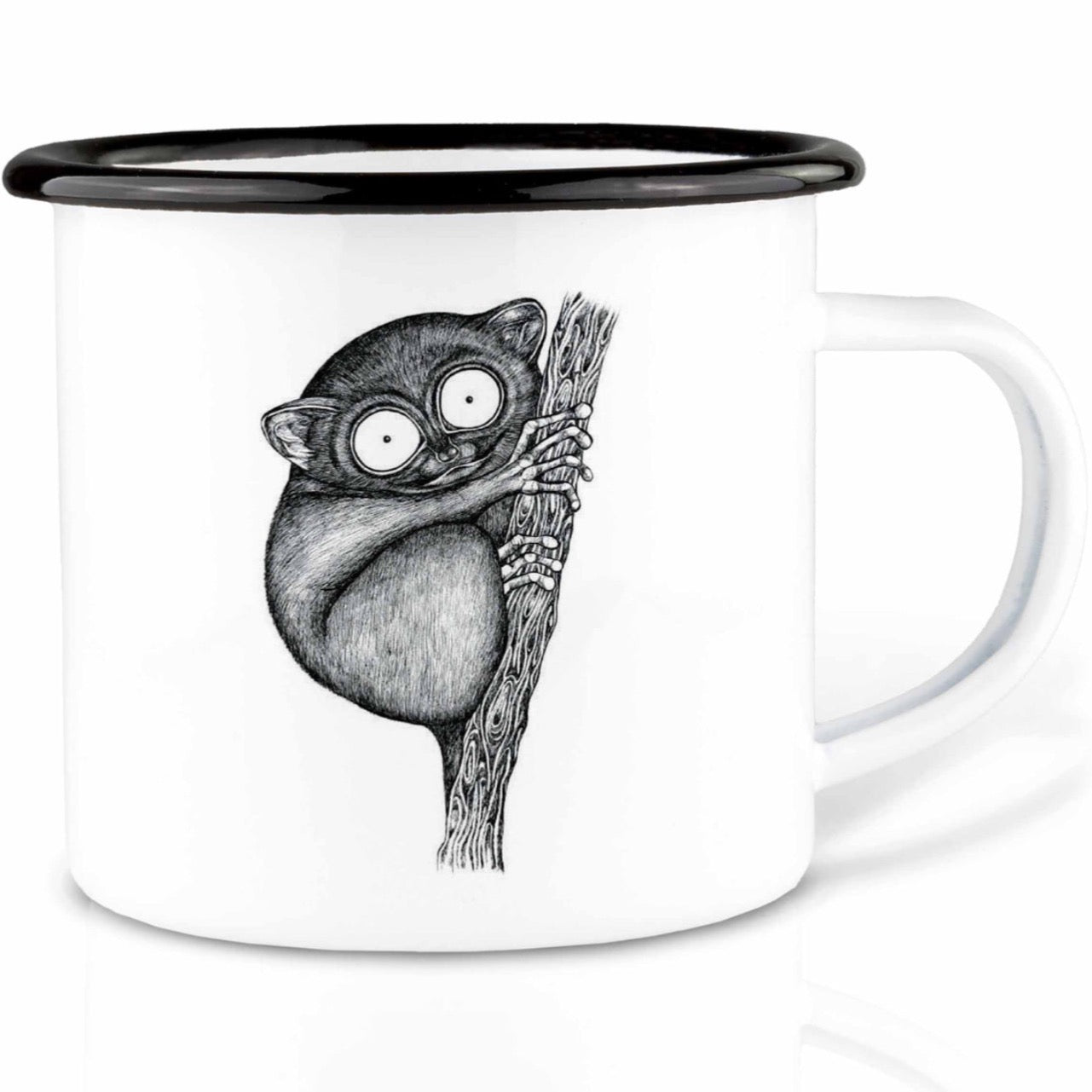 Enamel cup - Tarsier
