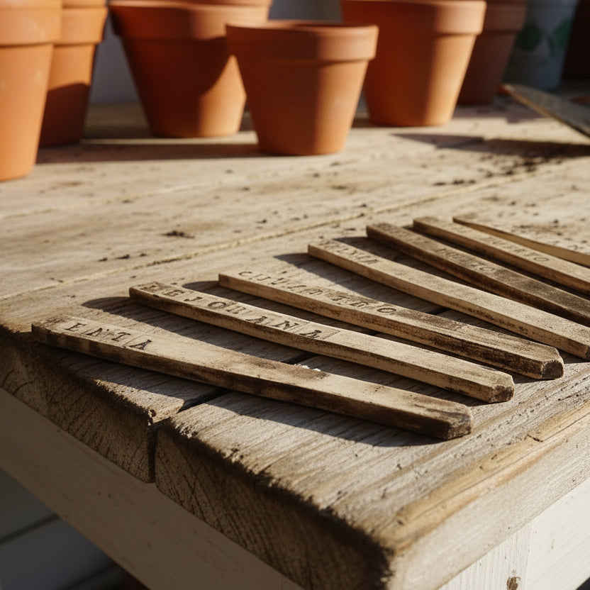 Handmade Ceramic Herb Plant Markers – Spanish Collection