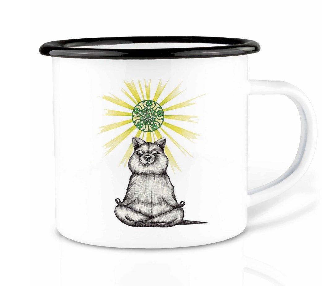 Taza de esmalte - Oso Yogi