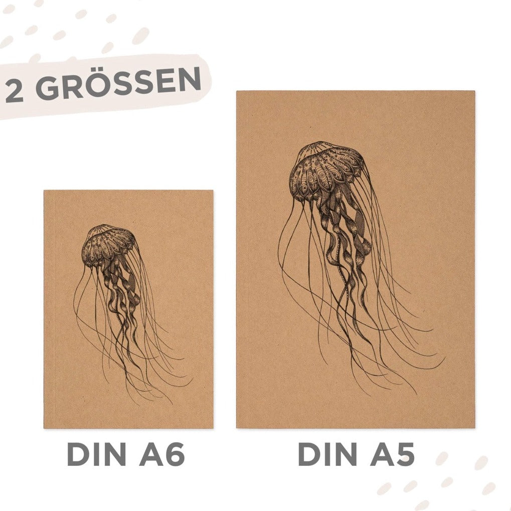 Notebook - Jellyfish - RECYCLED PAPER