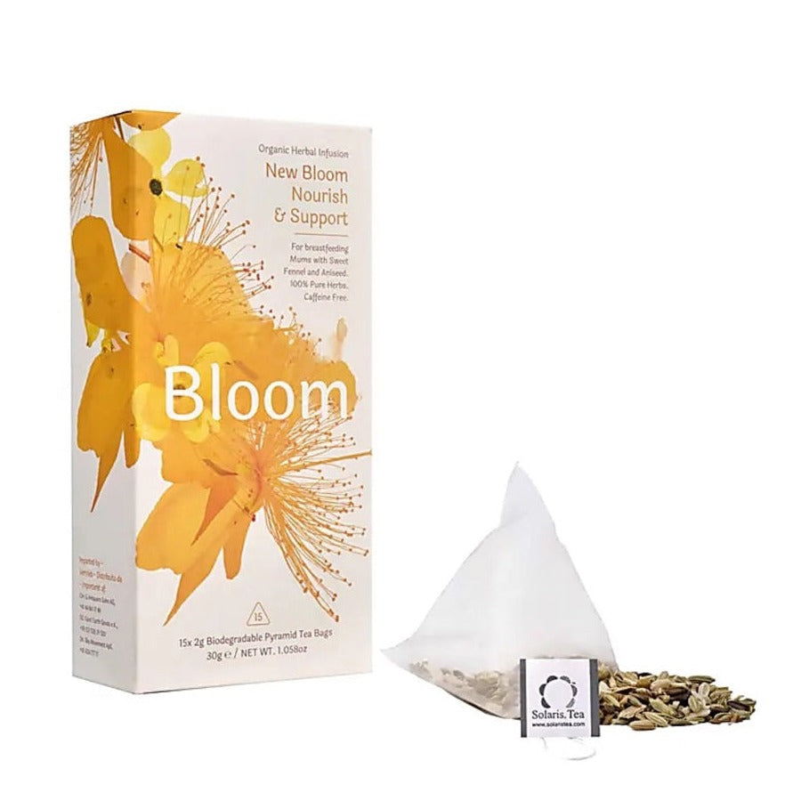 Solaris Bloom Organic Herbal Tea New Bloom - pyramid biodegradable teabags