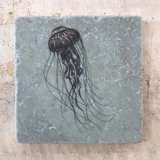 Azulejo artístico de piedra natural “Medusa”