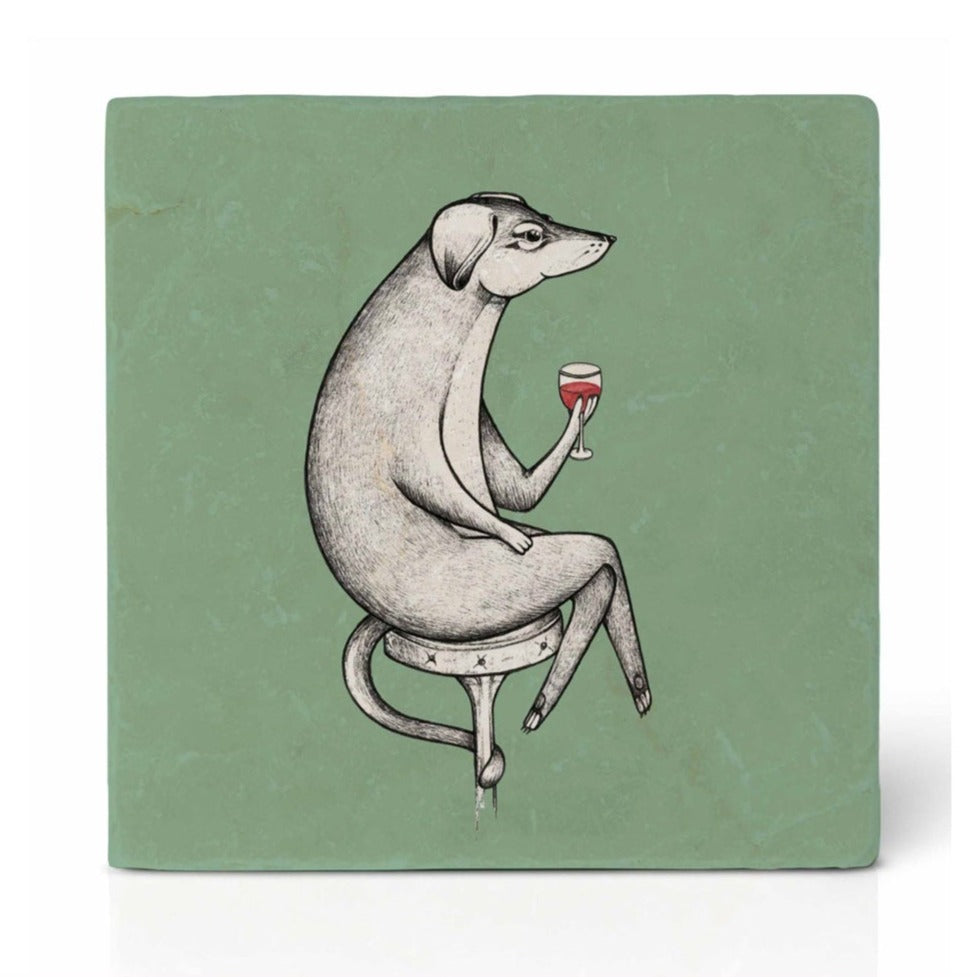 Natural stone art tile “Jacques copa”