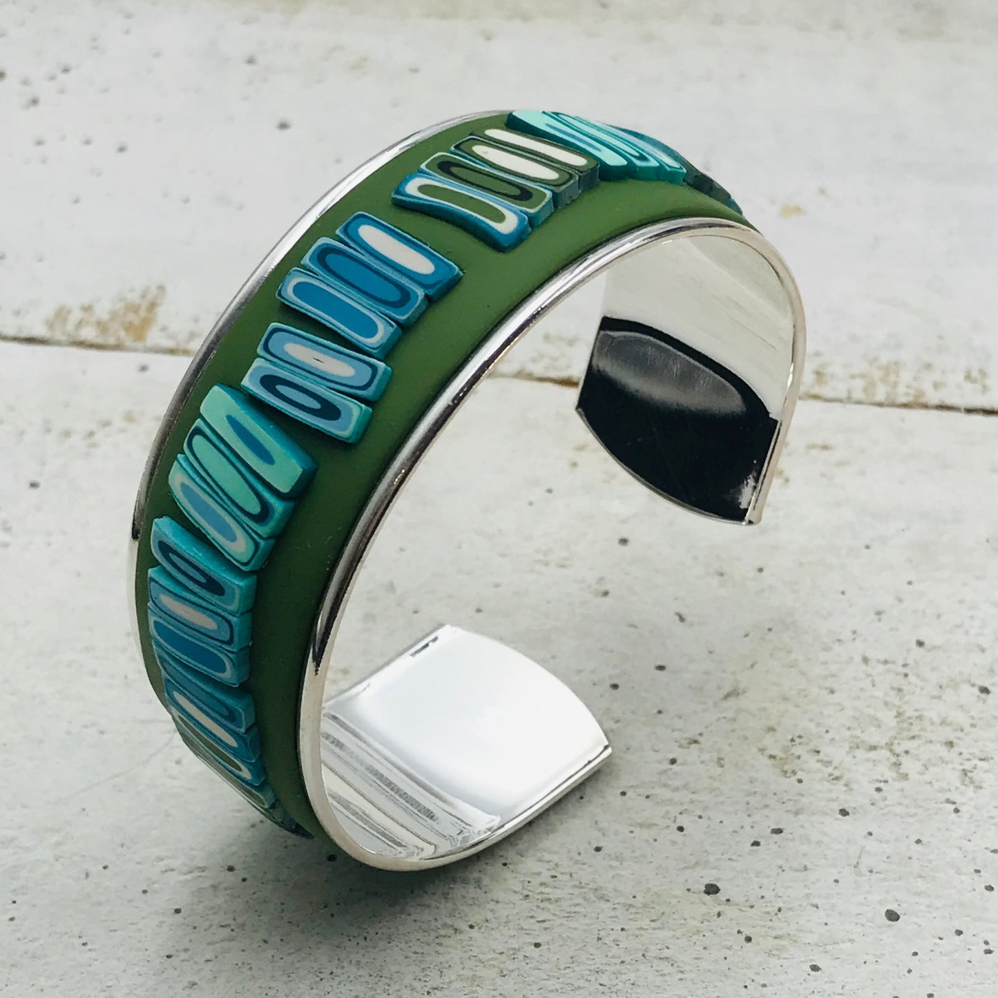 “Carolina” Bracelet cuff by Stephanie Fraselle - Artisan Jewellery Design