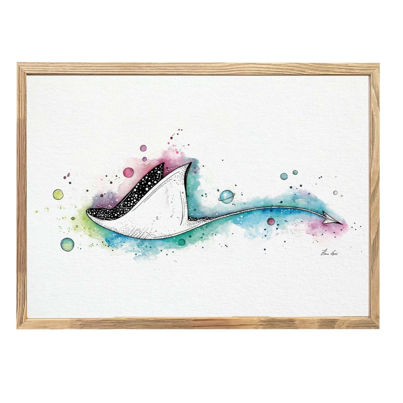 Premium Art Print - Manta Space Ray