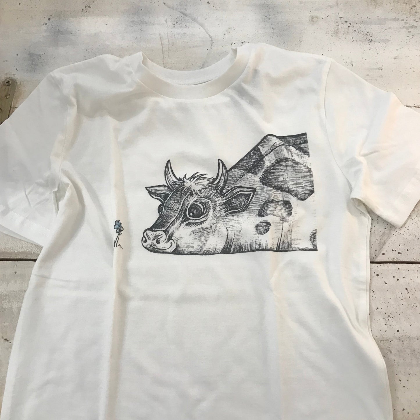 Best Organic Super Soft Cotton - unisex T-shirt “Rita the cow ”