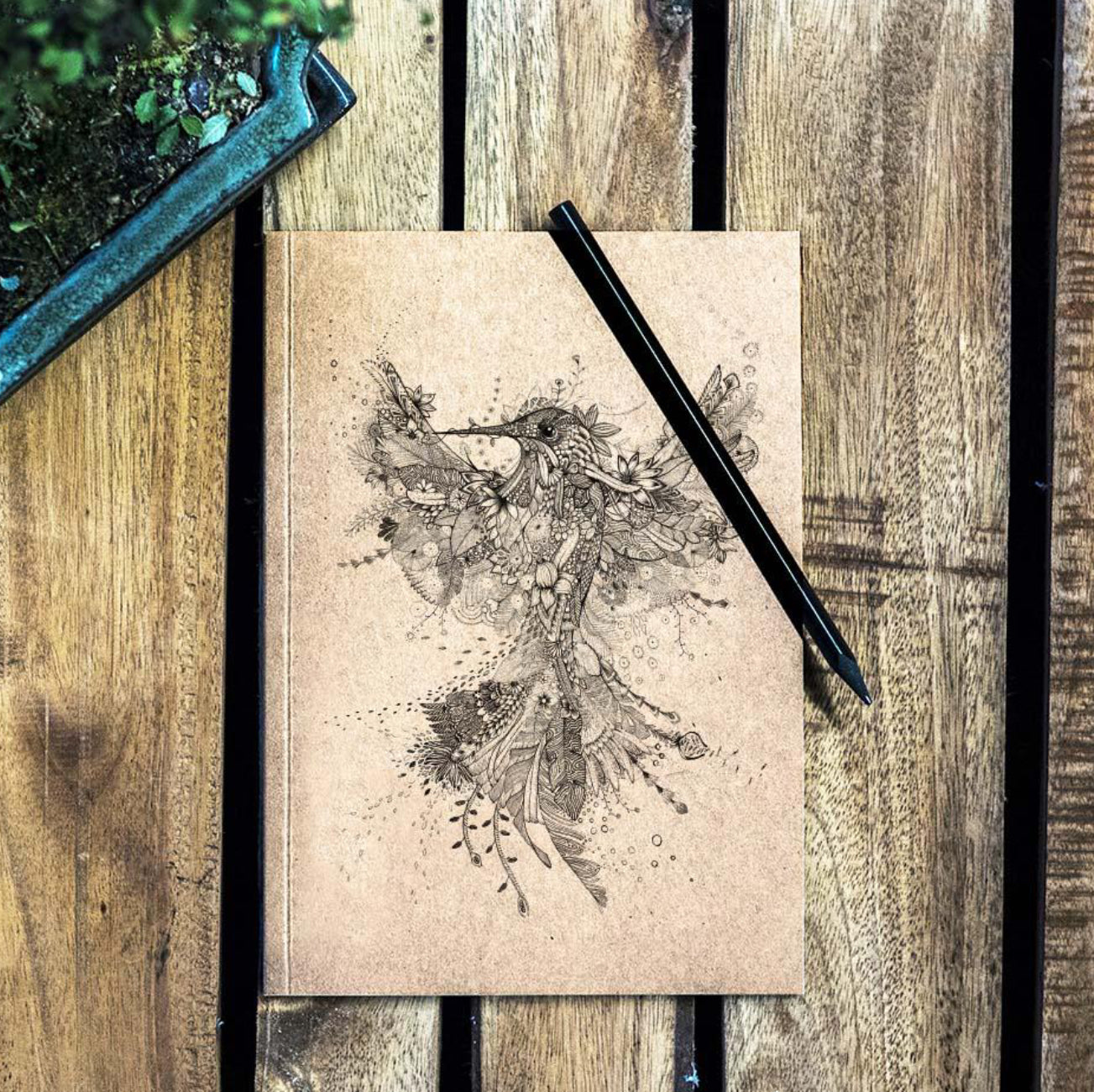 Notebook - Hummingbird - RECYCLED PAPER