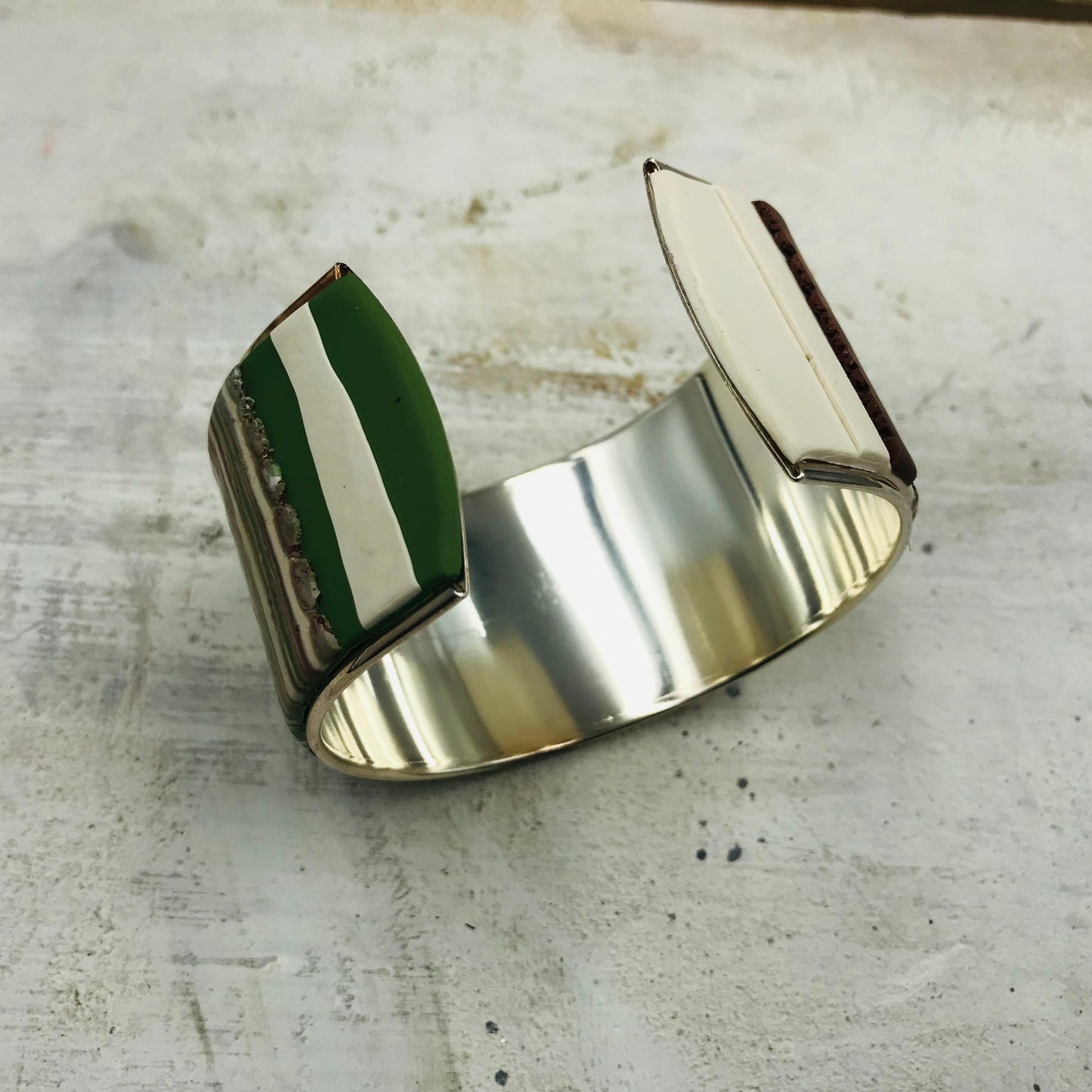“ Country” Bracelet cuff by Stephanie Fraselle - Artisan Jewellery Design