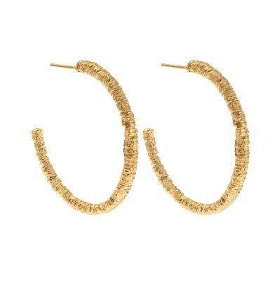 Marrakech Large Hoops 18kt Gold plated silver