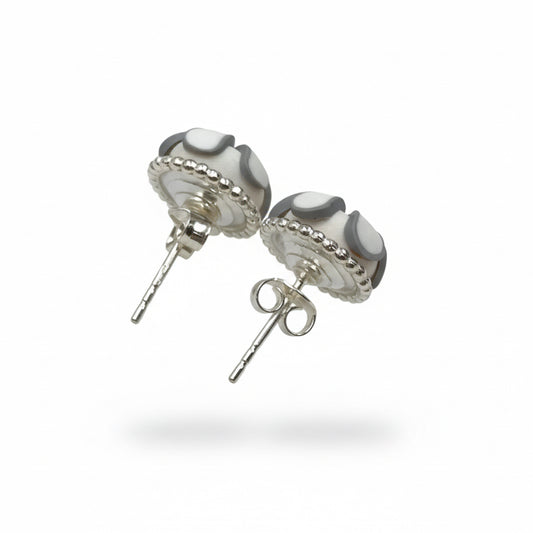OHRRINGE „White Botanics“ 925 STERLING SILBER – handgefertigt – Swarovski Kristalle – von Stephanie Fraselle – Kunstvolles Schmuckdesign