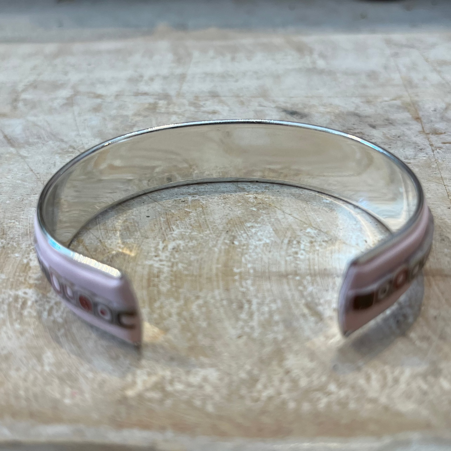 ¨Gilded Rose¨mosaic bracelet cuff by Stephanie Fraselle - Artisan Jewellery Design