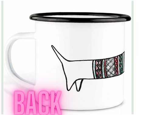Enamel cup - Daschund