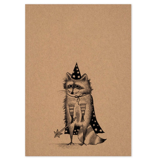 Cuaderno - Mapache Mago - PAPEL RECICLADO