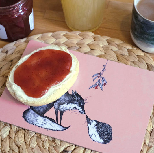 Wooden Breakfast Board- Fox and the Hedgehog