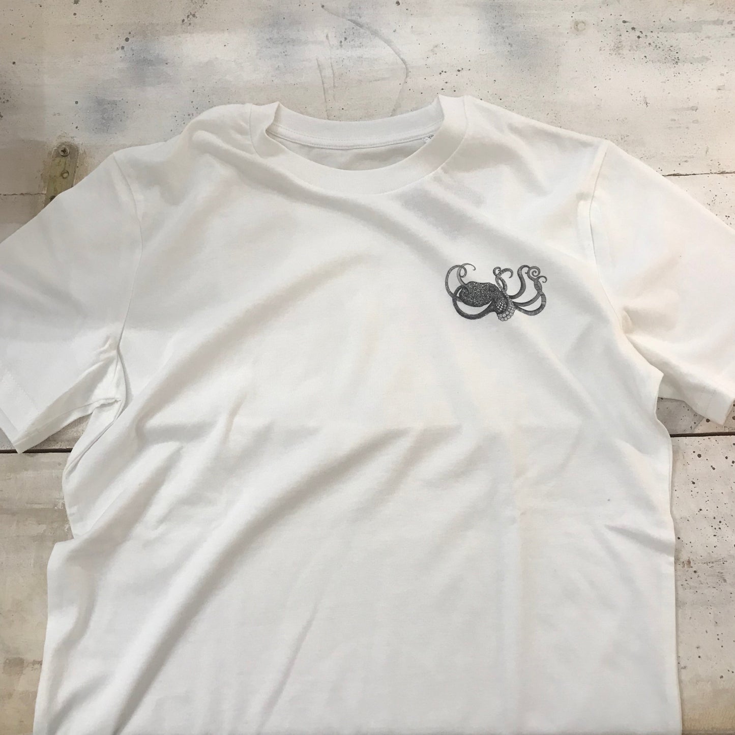 Unisex-T-Shirt aus Bio-Baumwolle – Oktopus