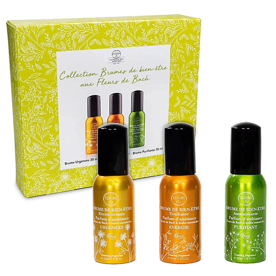 Bach Raumspray Geschenkbox Wohlbefinden - Bio-Bachblüten-Heilmittel. 3x 30 ml