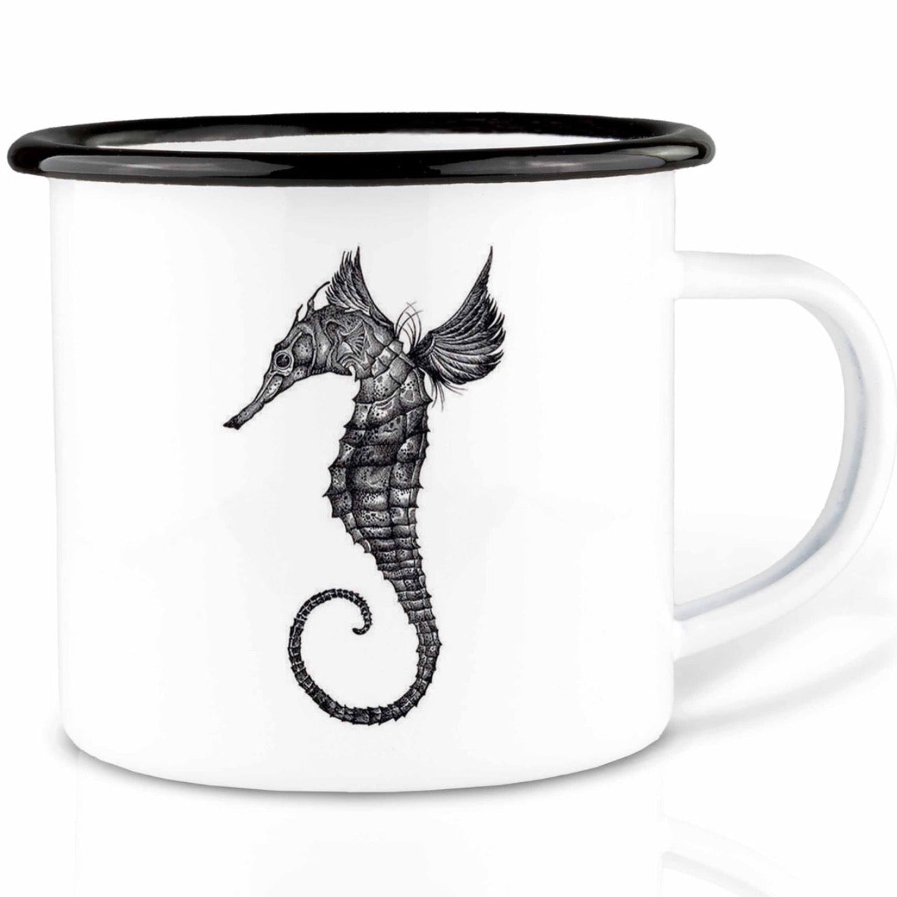 Enamel cup -Seahorse