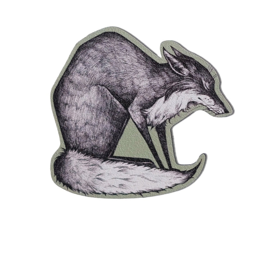 Wooden Magnet - Fox
