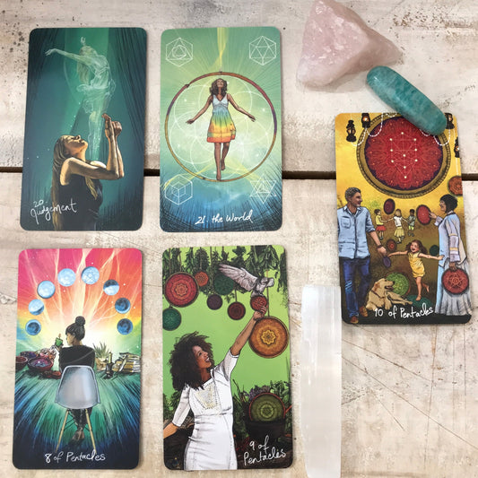 Baraja de tarot: Tarot de los Videntes de la Luz (TAMAÑO DE BOLSILLO) - por Chris Anne