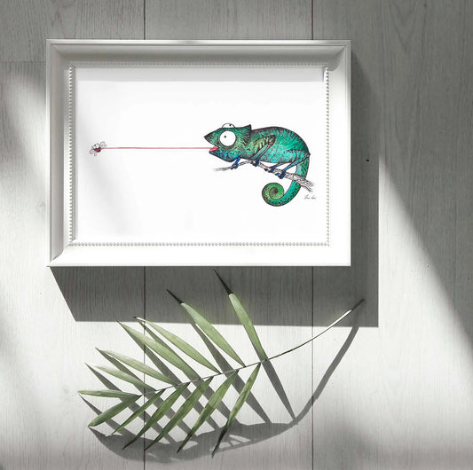 Premium Art Print - Chameleon