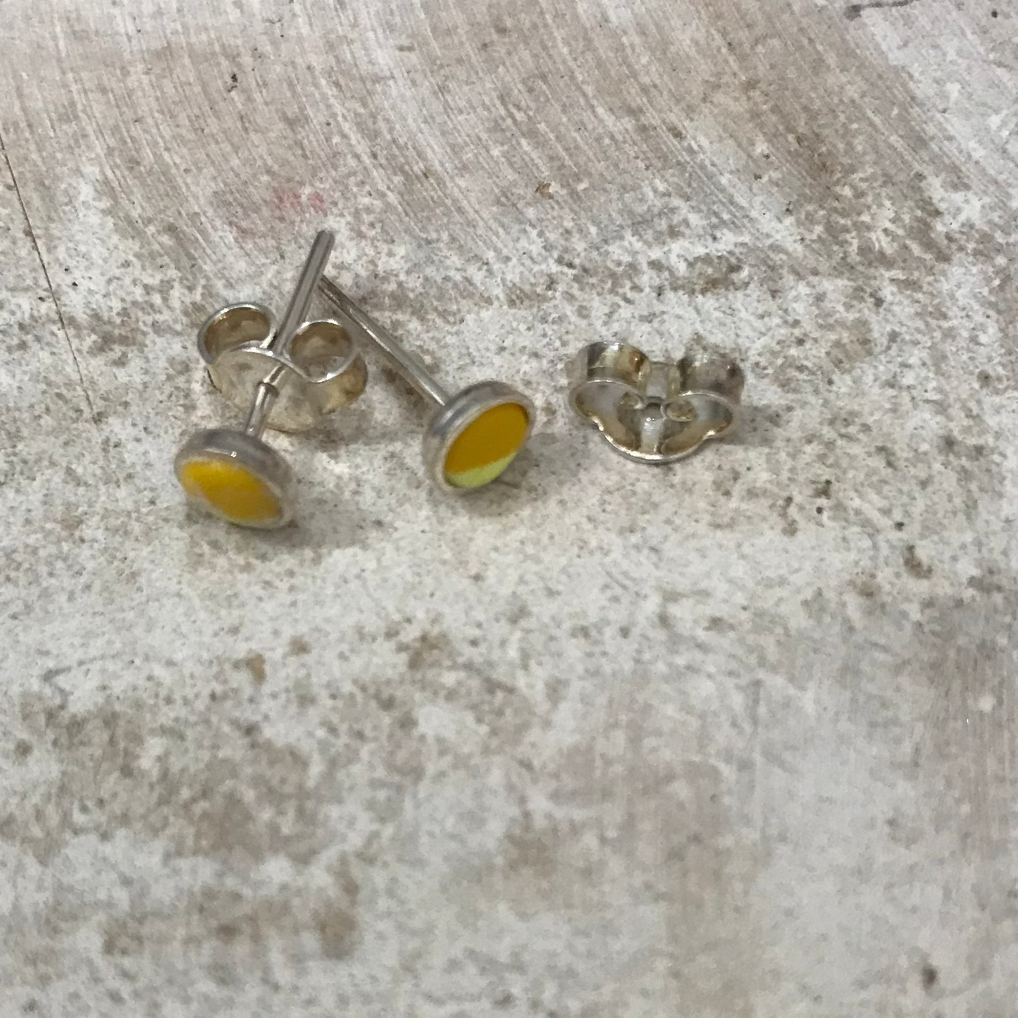 “Blooming marvellous” 925 STERLING SILVER 4mm EARRING STUDS - handmade - by Stephanie Fraselle - Artisan Jewellery Design