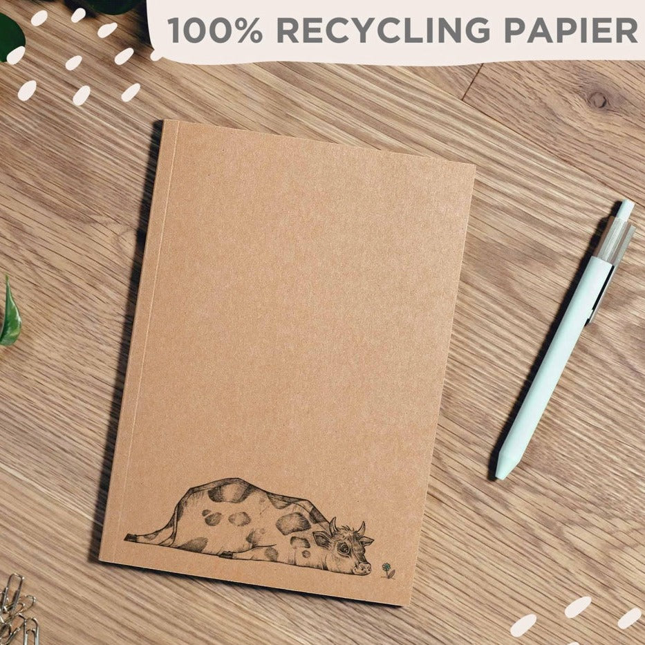 Notebook - Rita the Cow - RECYCLED PAPER