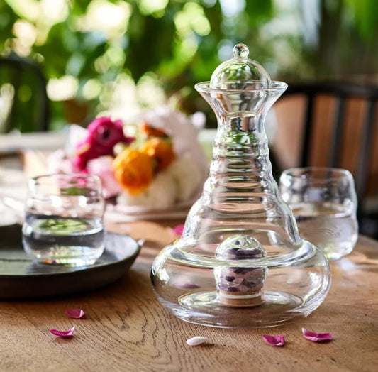 Vital Water Glass WELLNESS Aladdin carafe with gemstones 1200 ml capacity