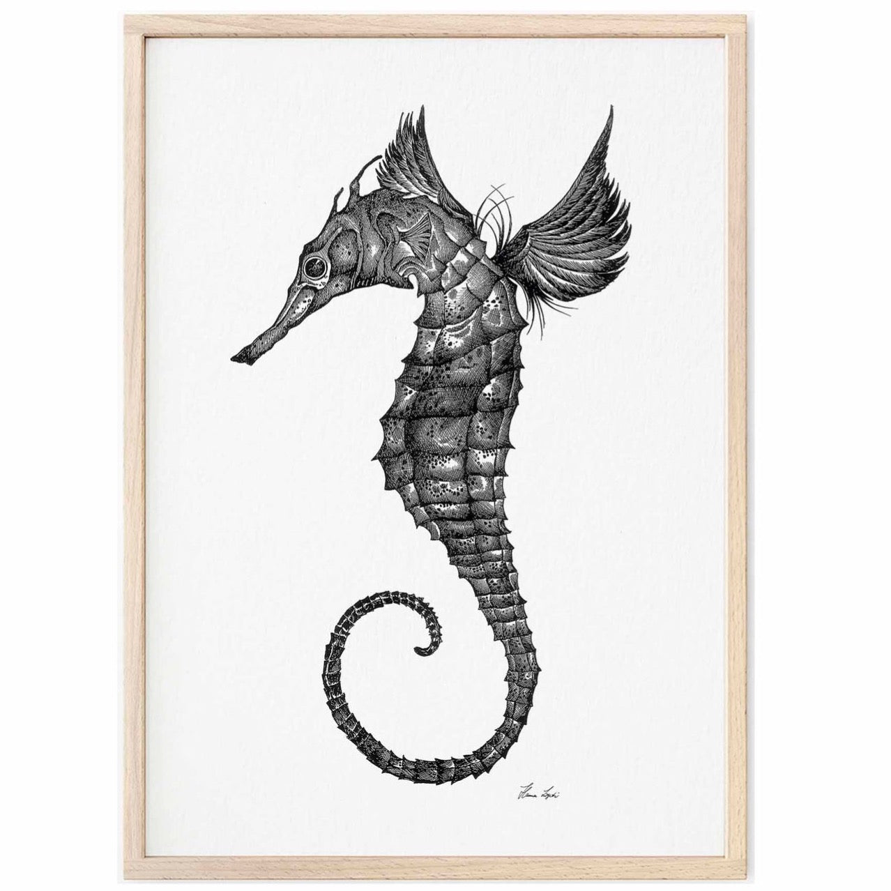 Impresión artística premium: Caballito de mar