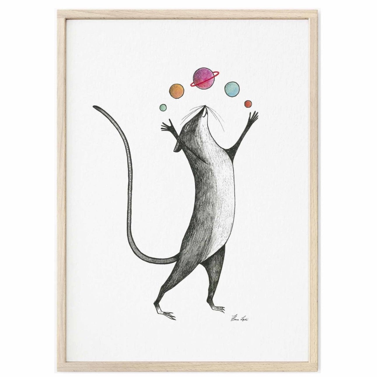 Premium Art Print - Planet Mouse