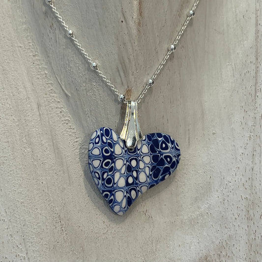 Marégraphie -sculpted Mini heart by Stephanie Fraselle - Artisan Jewellery Design